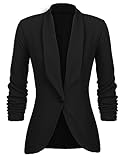 UNibelle Blazer Damen Elegant Sportlich Longblazer Business Sakko 3/4 Ärmel lang Jacke Festlich...