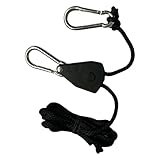 Zurrseil | Spannseil mit Riemenscheibe und Ratsche | Befestigung für Baldachin Outdoor | für...