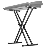 Trintion Keyboardständer Doppelstrebig Keyboard Ständer verstellbar 61 cm bis 98 cm Klappbar...