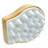 KAILIKETIY Kopfhautmassagebürste aus Natürlichem Holz Tragbare Shampoo Bürste für Gründliche...