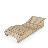 TUGA - Holztech Gartenliege Relax-Gertl (Arve) 1-teilig stehend Liegebreite 80cm