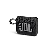JBL GO 3 kleine Bluetooth Box in Schwarz – Wasserfester, tragbarer Lautsprecher für unterwegs –...