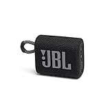 JBL GO 3 kleine Bluetooth Box in Schwarz – Wasserfester, tragbarer Lautsprecher für unterwegs –...