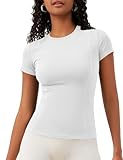 IECCP Damen Gym Top Sport T-Shirt Running Fitness Shirts Sportbekleidung Kurzarm Oberteile...