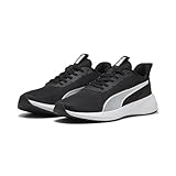 PUMA Unisex Flyer LITE 3 Straßen-Laufschuh, Black White, 44 EU