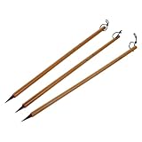 Alipis 3 Stück Chinesische Kalligraphie Pinselstifte für Schreiben und Zeichnung Mittelgroß...