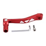 GOOFIT Red CNC 0.47 Zoll Universal Motorrad Schalthebel Aluminium Faltgetriebe Mit Werkzeugen...
