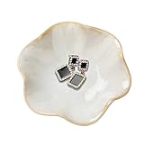 Keramik Schmuckschale, Blatt-Schmucktablett, Schlüsselablage, Kleiner Ringhalter, Schmuckteller,...