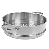 GRÄWE Dünsteinsatz Edelstahl 28 cm für Pro-Line Dampfgarer, Robuster Dampfeinsatz für gesundes...