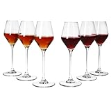 MamboCat 6er Set Carré Portwein-Gläser I 80ml, Höhe 19,5cm I für 6 Personen I klares Sherryglas...