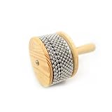 Holz-Percussion-Turbo-Cabasa-Instrument, Metallperlenkette und Zylinder-Pop-Hand-Shaker, für...