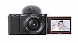 Sony Alpha ZV-E10 | APS-C spiegellose Wechselobjektiv-Vlog-Kamera (schwenkbarer Bildschirm für...