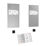 hang-it Spiegel Aufhänger Set L - inkl. 2 200x100 mm Spiegelaufhänger Spiegelhalter und 2...