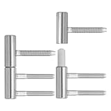 VntMQP 2 Stück 3-Teilig Stahl für Innentüren Holztür Türbänder Einbohrband Scharniere...