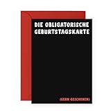 Central 23 - Lustige Geburtstagskarte – Die obligatorische Geburtstagskarte (Gern geschehen) -...