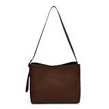 Fiorky Beuteltasche für Damen, verstellbarer Riemen, Schultertasche, PU-Leder, großes...