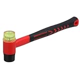 Hoement Ergonomischer Gummihammer mit Doppelseitigem Weichem Kopf Stoßdämpfender Griff Langlebig...