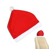Anulely Autositz-Kopfstützenbezüge mit Weihnachtsmannmütze, funktionale Auto-Dekoration,...