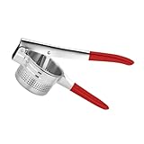 Housoutil Manuelle Orangenpresse Handpresse aus Rotem Kunststoff 9cm Tragbare Fruchtsaftpresse für...