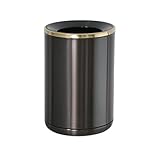 WAOCEO Mülleimer 10L langlebiger Edelstahl-Mülleimer for den Haushalt, groß, einfach, keine...