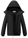 OutPro Herren Skijacke Winterjacke Warme FleecejackeWasserdicht Winddicht Funktions Baumwolljacke...
