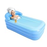 DIFU Aufblasbare Badewanne Erwachsene | Faltbare Badewanne | Mobile & Klappbare Bathtub XL Bade...
