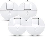 Coziert Glasbruchalarm mit lautem 120dB Alarm, Glasbruchmelder Fensteralarm Drahtloser Fenster...