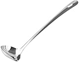Fackelmann Soßenlöffel 28 cm LARA, Küchenhelfer aus Edelstahl, Schöpflöffel mit praktischer...