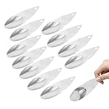GLEAVI 12 Stück Edelstahl Kiwi Schälmesser mit Gezacktem Obstlöffel Ergonomischem Griff und...