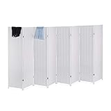 Relaxdays Paravent Raumteiler, HxB: 170 x 320 cm, Faltbarer Raumtrenner, 8-teiliger Sichtschutz,...