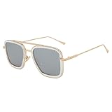 Raohui Polarisierte Sonnenbrille Herren Sonnenbrille Sonnenbrille Vintage Metallbrille Punk...