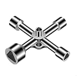 VEOIRXU 2 Stück 4-Wege-Dreieckschlüssel Dreikantschlüssel Mülltonne Universal...