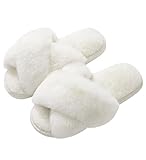 Damen Winter Hausschuhe Memory-Schaum Wärme Bequem Plüsch Pantoffeln Home Rutschfeste Slippers...