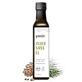 greenist Bio Zedernussöl, 250ml, roh, frisch kaltgepresst, Öl Nüsse Zedern, Taiga