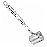 Angoily Edelstahl Fleischklopfer Robustes Küchenwerkzeug zum Zartmachen von Steak und Geflügel...