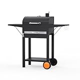 KEYO GRILL 20 Zoll Holzkohlegrill - 334 Sq In, Camping Grill mit Zwei Festen Seitenablagen &...