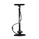 FISCHER Stand-Luftpumpe mit Manometer, hohe Pumpleistung bis 11 bar, für alle Ventile (AV, DV, SV),...