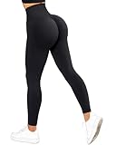 RXRXCOCO High Waist Sport Leggings Damen Lang Blickdicht Push Up Sporthose Scrunch Booty Gym...