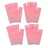 PLAFOPE 2Paare Feuchtigkeitshandschuhe für Handpflege Fingerlose Gel Hautpflegehandschuhe für...