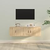 FUDUGEHMIOFWFJJ fernsehschrank,fernsehtisch,tv Bank,2-TLG. TV-Schrank-Set Sonoma-Eiche...