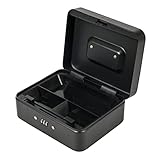 Silverline - Metallkassette für Geld und Wertsachen, mit 3-stelligem Zahlenschloss 200 x 160 x 90...