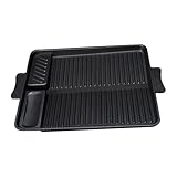GARIOUANS Rechteckige Bbq Grillpfanne aus Leichtem Langlebigem Material mit Antihaftbeschichteter...