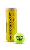 Dunlop Team Padel, Padel-Bälle für Freizeit- und Trainingsspiele (3 Stück)