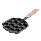 Takoyaki Pfanne Grillpfanne,Poffertjes Pfanne 14 Lcher Takoyaki Grill Pfanne Nonstick Takoyaki...