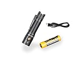 FENIX Unisex-Adult E28r 18650 Powered Rechargeable Torch Taschenlampe, Black, normal