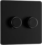 BG FFB82 Elektrischer Intelligenter Doppelwandiger Dimmer Schalter, 2-Wege, Schraubenlose...