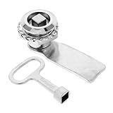 DEARMAMY Zylinderschloss mit Vierkantprofil Schlüssel Tubular Riegel Langlebig für...