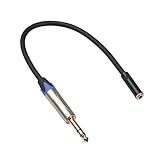 Baoblaze 6xAudiokabel 6,35 Mm Stecker auf 3,5 Mm Buchse TC203NF03