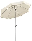 Schneider Sonnenschirm Locarno, natur, 150 cm rund, 715-02, Gestell Stahl, Bespannung Polyester, 2...