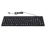 Culnflun Silikon -Tastatur, Faltbare Rollup -Tastatur 108 Taste USB Wired Soft Keyboard Water Proof...